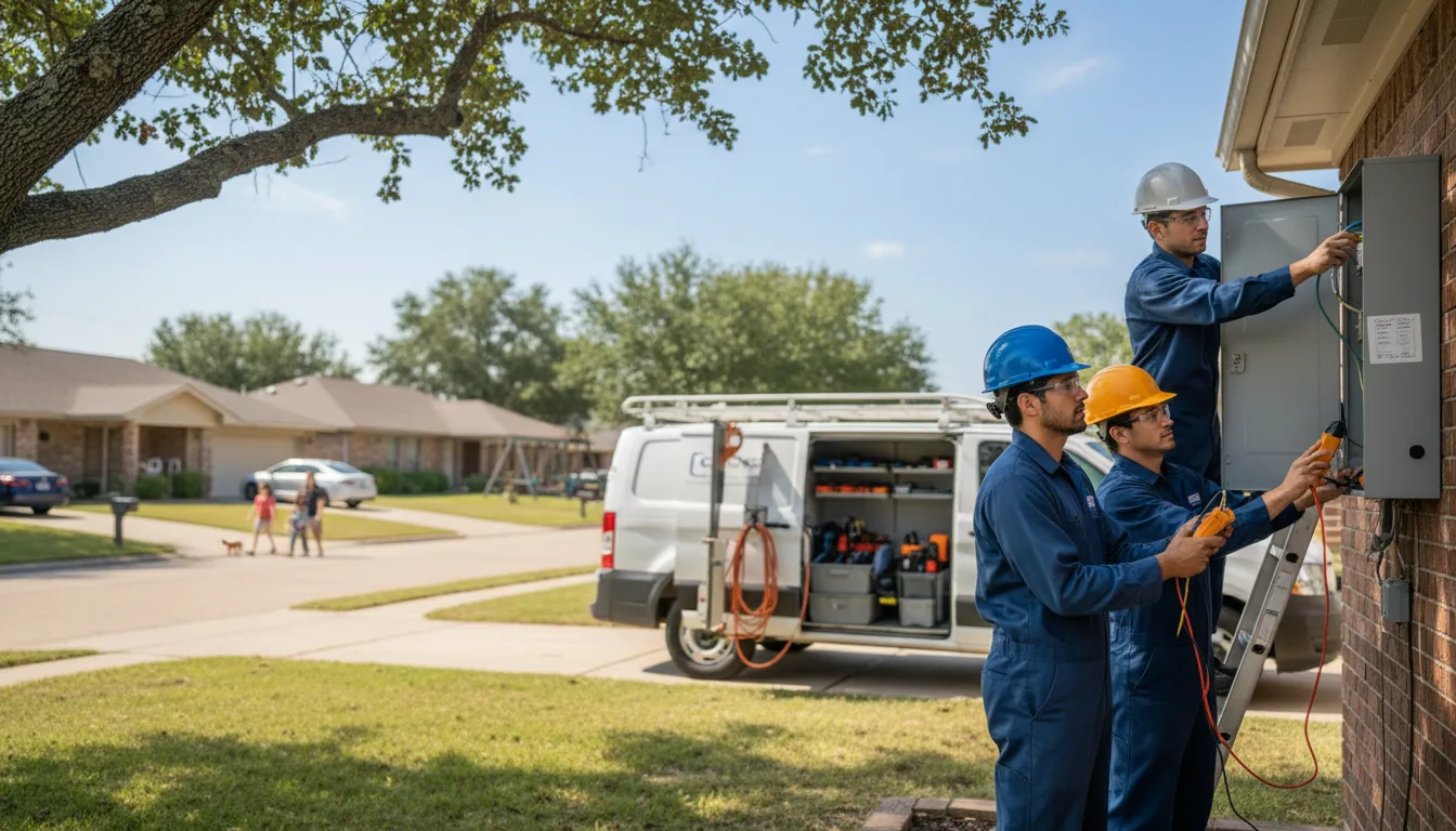 Certified electrician providing emergency electrical services in Pineville, PA